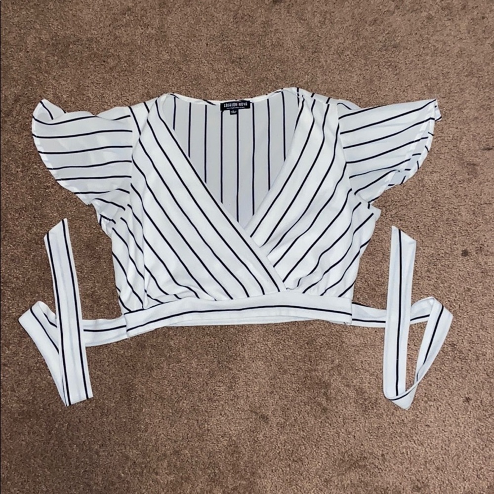 Striped crop top
